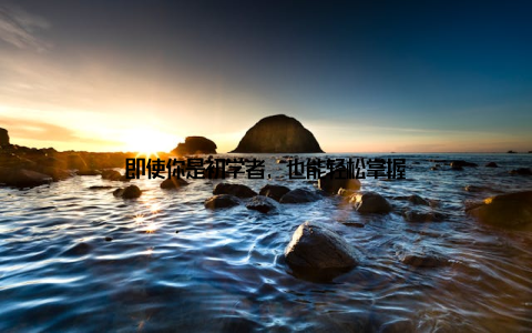 即使你是初学者, 也能轻松掌握