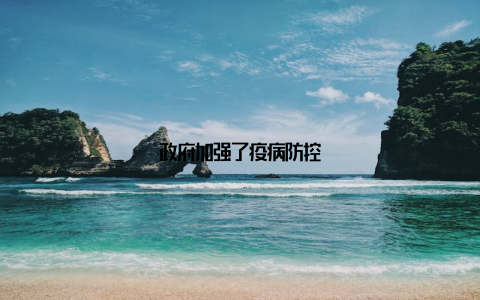 政府加强了疫病防控