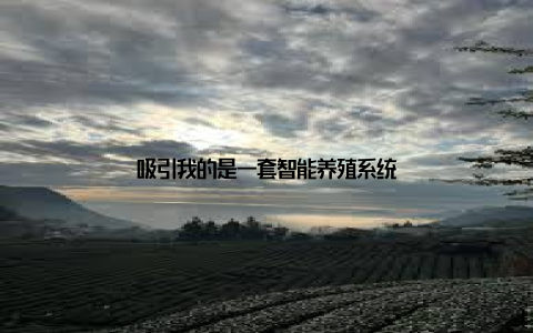 吸引我的是一套智能养殖系统