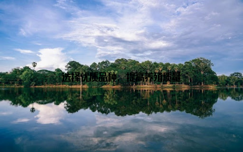 选择优质品种, 提高养殖质量