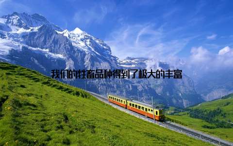 我们的牲畜品种得到了极大的丰富