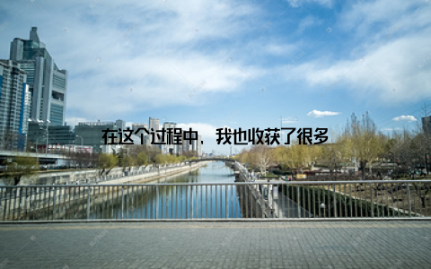 在这个过程中, 我也收获了很多